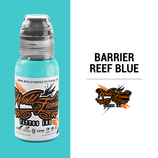 1 OZ BARRIER REEF BLUE WORLD FAMOUS INK